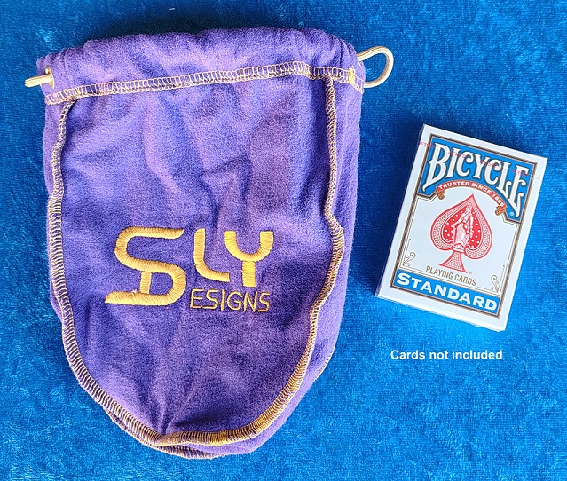 Purple Drawstring Bag Front View